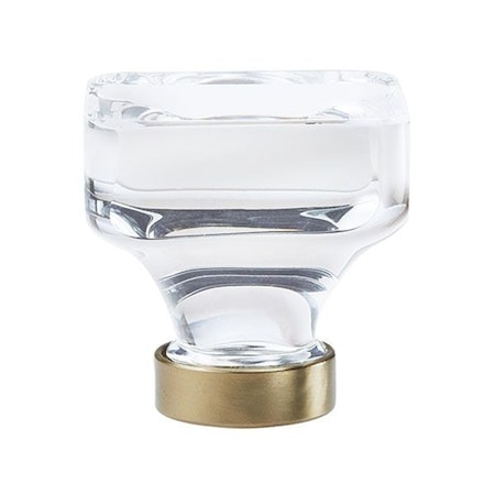 Amerock 1.37 in. Knob Glacio Clear, Oil Rubbed Bronze A36653 CORB